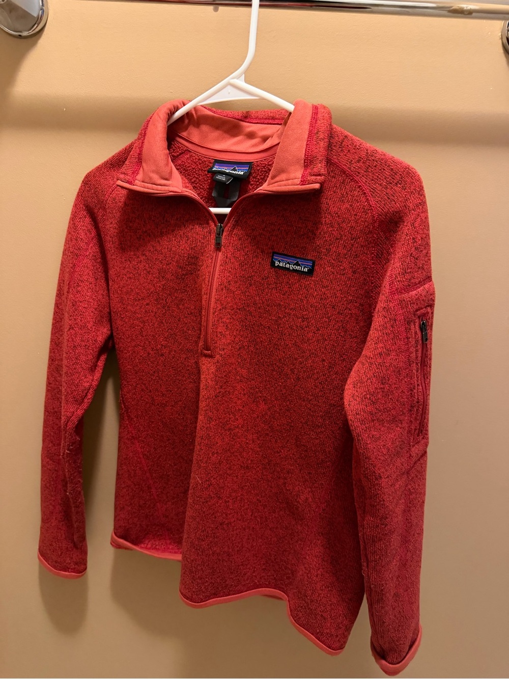 Patagonia Red Fleece Half‑Zip Pullover